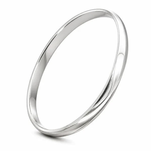 925_Silver_solid_half_round_kada