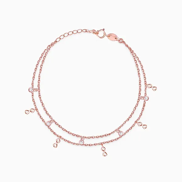 925_Silver_Double_Line_Infinity_Rose_Gold_Plated_Bracelete
