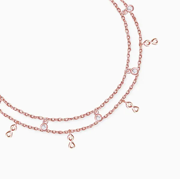 925_Silver_Double_Line_Infinity_Rose_Gold_Plated_Bracelete
