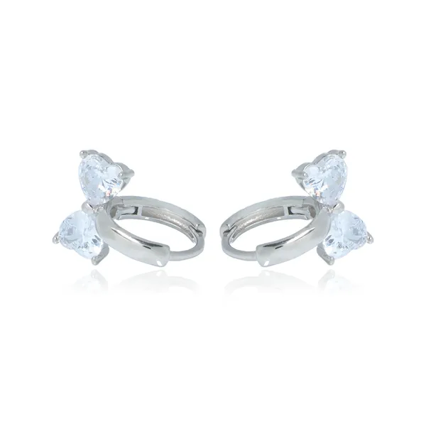 Silver_925_Sterling_Zirconia_Bow_Hoop_Earrings_For_Women
