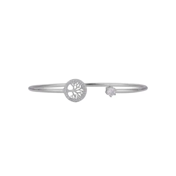 Rose_Gold_925_Silver_Zirconia_Flower_Cuff_Bracelet_For_Women