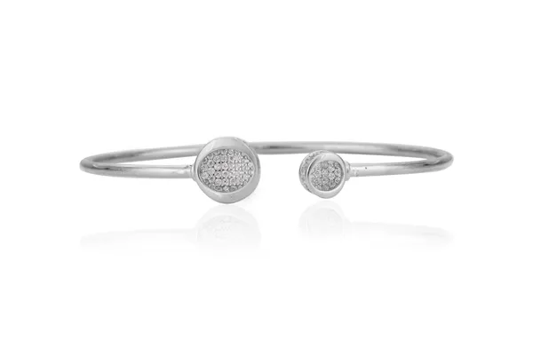 Rose_Gold_925_Silver_Zirconia_Flower_Cuff_Bracelet_For_Women