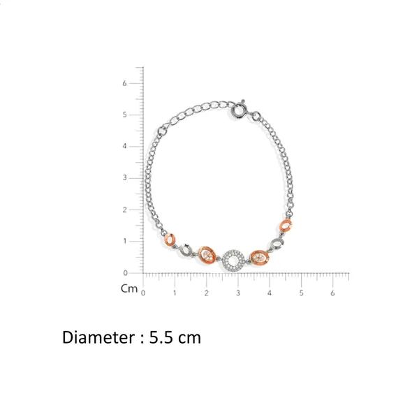 Silver_925_Sterling_Pearl_Rose_Gold_Element_Bracelet_For_Unisex