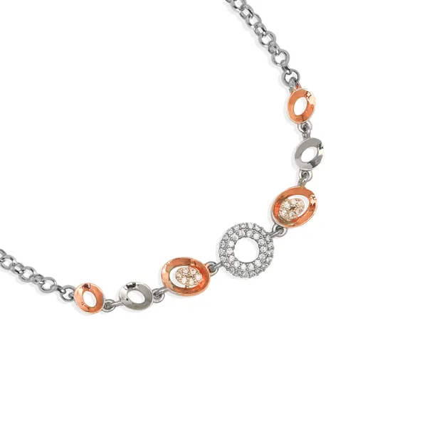 Silver_925_Sterling_Pearl_Rose_Gold_Element_Bracelet_For_Unisex