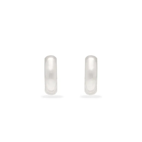 Silver_925_Sterling_Half_Round_Hoop_Earrings_For_Women