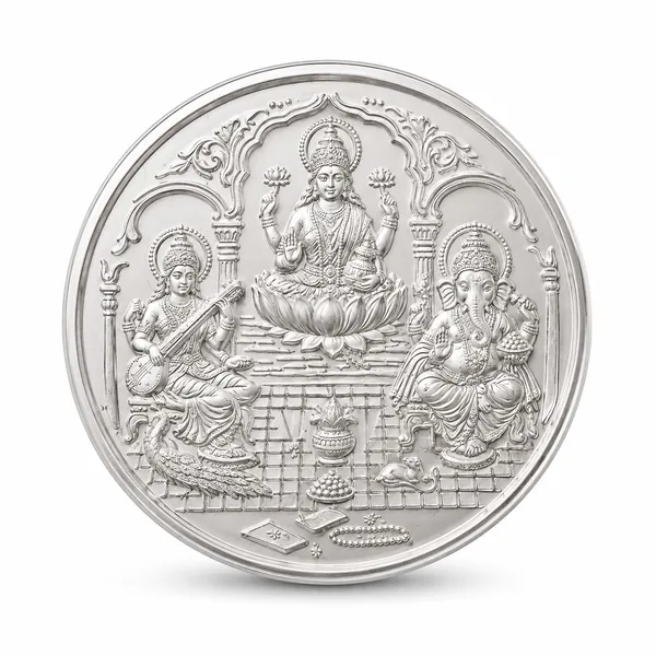 999_Fine_Silver_Ganesha_Lakshmi_Saraswati_Tri_Murthy_Coin_10G
