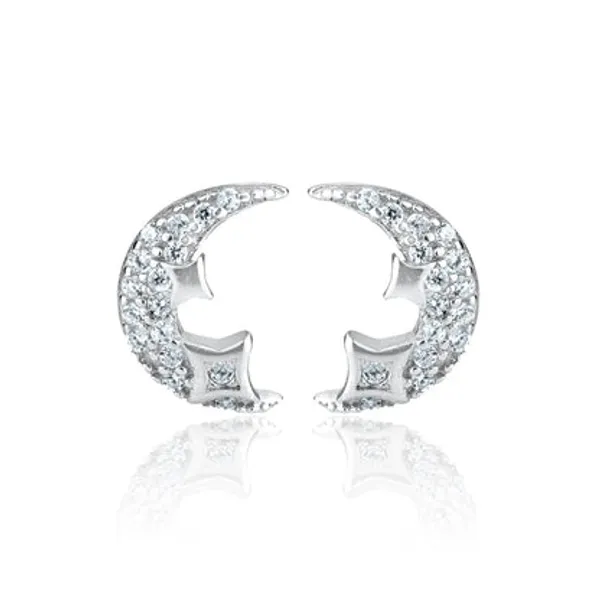 Silver_925_Sterling_Half_Moon_Star_Stud_For_Women