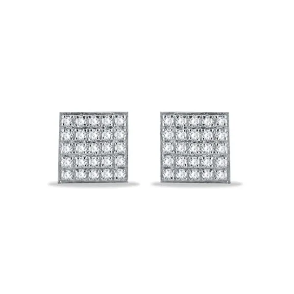 Silver_925_Sterling_Cz_Square_Stud_Earrings_For_Women
