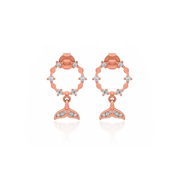 Rose_Gold_925_Silver_Zircon_Tail_Earrings_For_Women