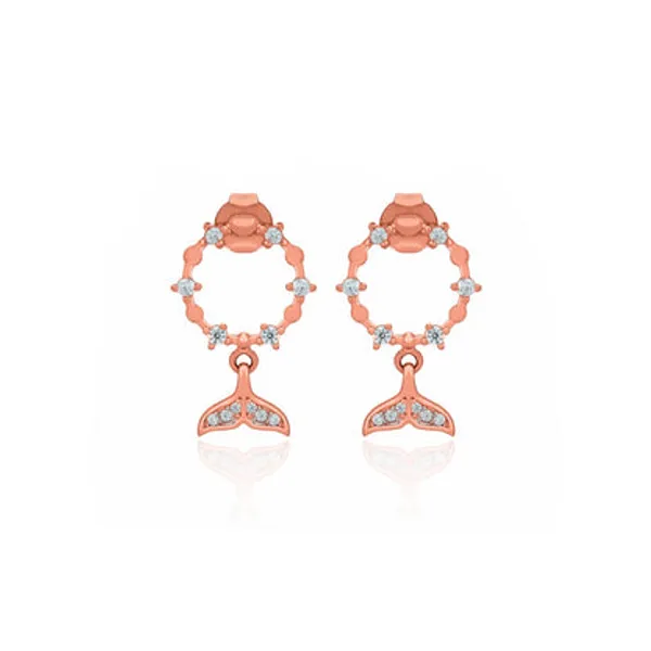 Rose_Gold_925_Silver_Zircon_Tail_Earrings_For_Women