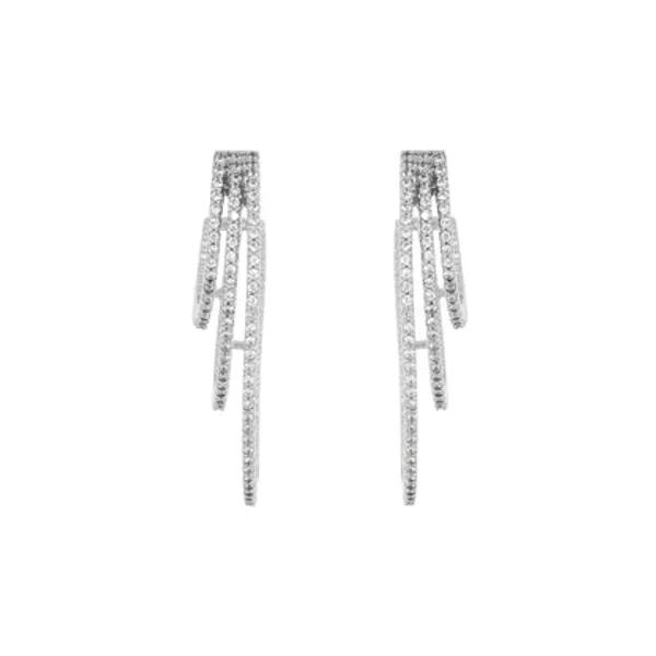Silver_925_Sterling_Cz_Grid_Square_Stud_Earrings_For_Women