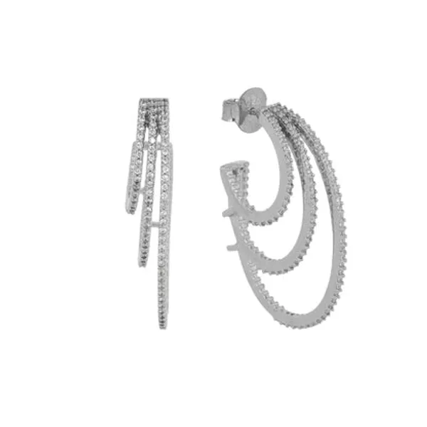 Silver_925_Sterling_Cz_Grid_Square_Stud_Earrings_For_Women