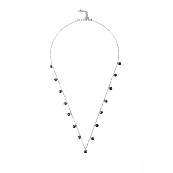 925_Silver_Black_Crystal_Studded_Chain