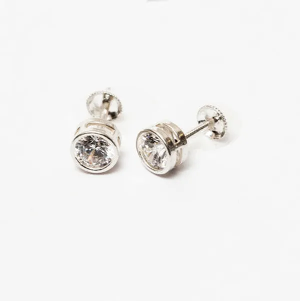 Silver_925_Sterling_Zirconia_South_Screw_Stud_For_Women
