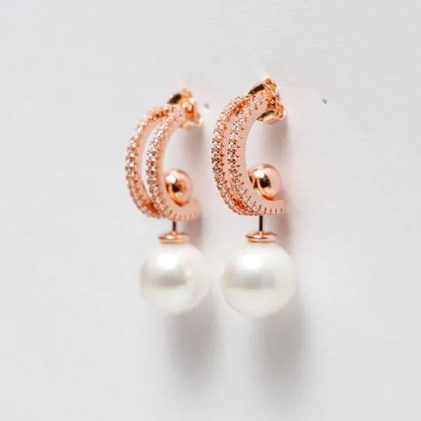 Rose_Gold_925_Silver_Zircon_Pearl_4-In-1_Earrings_For_Women