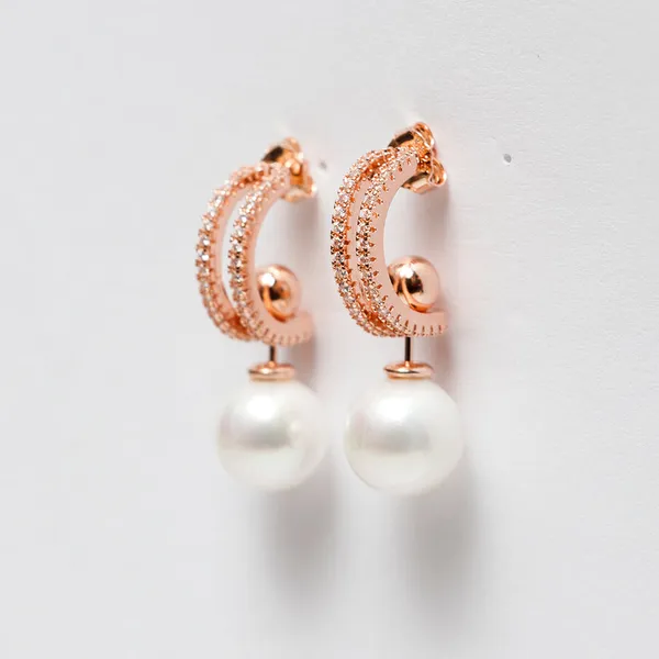 Rose_Gold_925_Silver_Zircon_Pearl_4-In-1_Earrings_For_Women