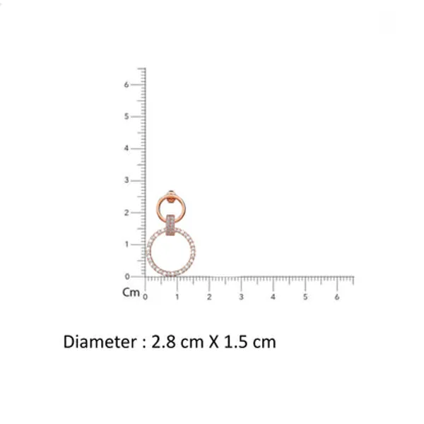 Rose_Gold_Plated_925_Silver_Zirconia_Circle_Earrings_For_Women