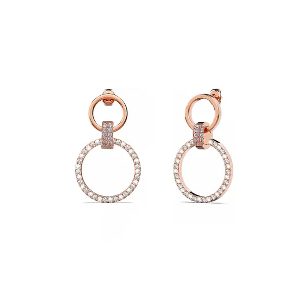 Rose_Gold_Plated_925_Silver_Zirconia_Circle_Earrings_For_Women