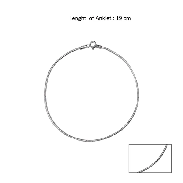 925_Silver_Sleak_Snak_Chain_Anklets_(10.5_Inch_)