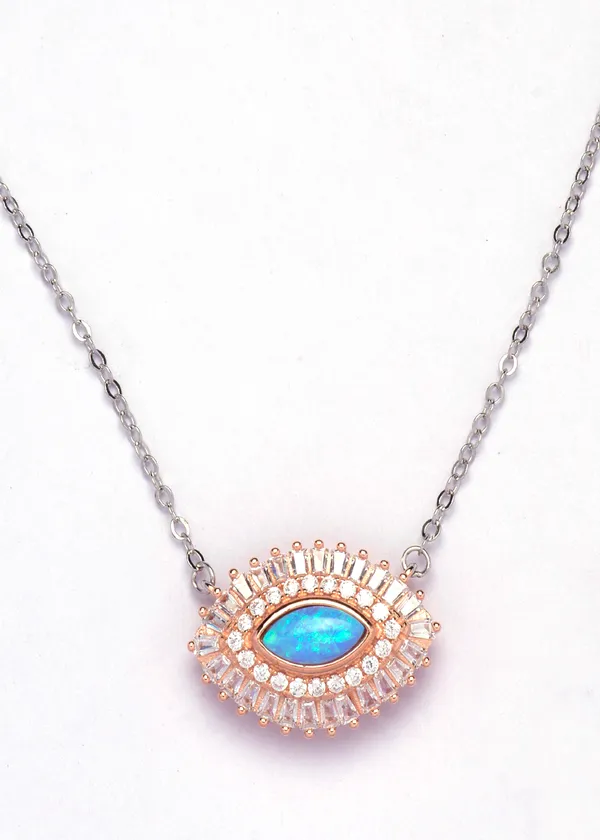 Silver_925_Sterling_Zirconia_Evil_Eye_Pendant_Chain_For_Women