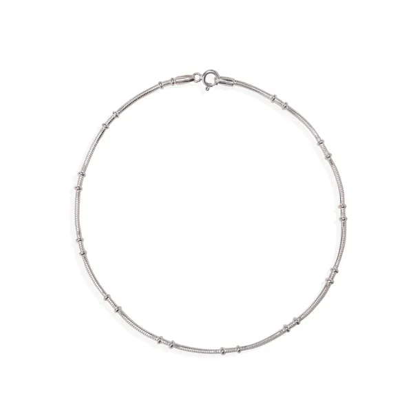 925_Silver_Sleak_Dot_Anklets_(10.5_Inch_)