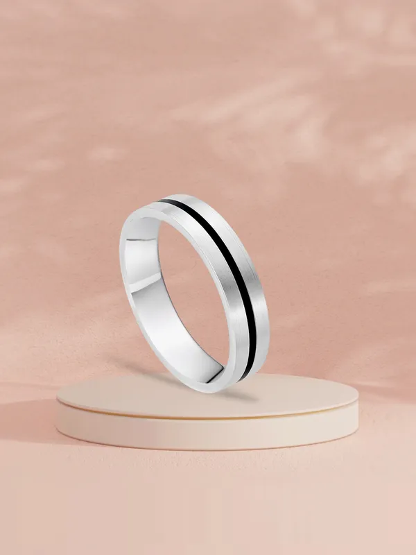 Silver_925_Sterling_Black_Accent_Band_Ring_For_Men