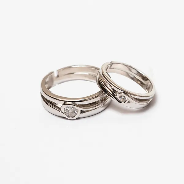 Silver_925_Sterling_Diamond_Cut_Zirconia_Adjustable_Couple_Ring