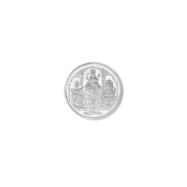 999_Fine_Silver_Ganesha_Lakshmi_Saraswati_Tri_Murthy_5Gm_Coin