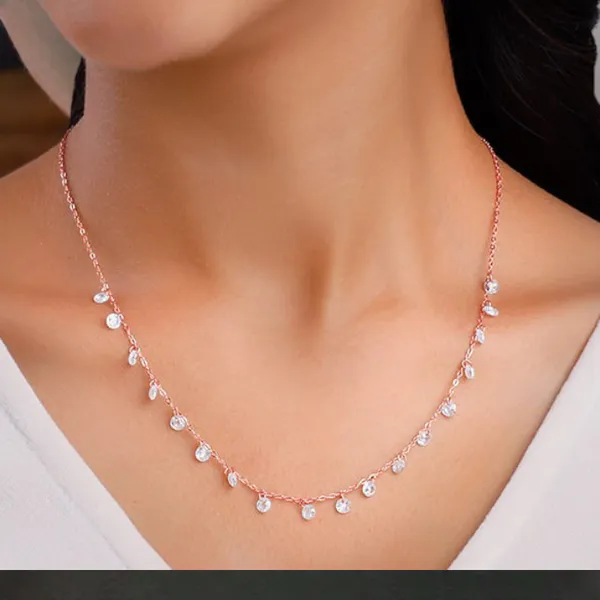 Silver_925_Sterling_Swarovski_Crystal_Rose_Gold_Plated_Chain_For_Women