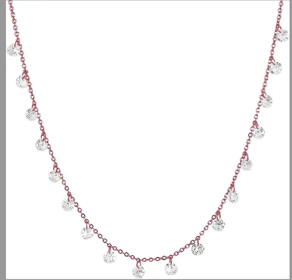 Silver_925_Sterling_Swarovski_Crystal_Rose_Gold_Plated_Chain_For_Women