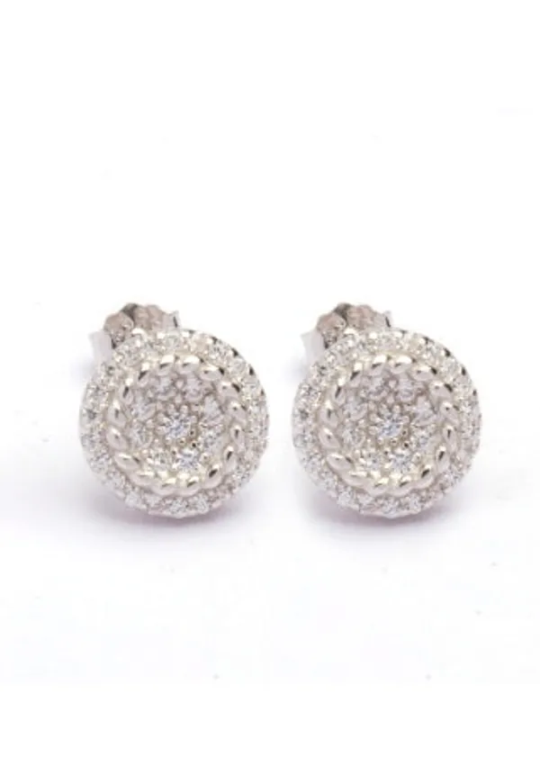 Silver_925_Sterling_Silver_Zircon_Round_Stud_Earrings_For_Women