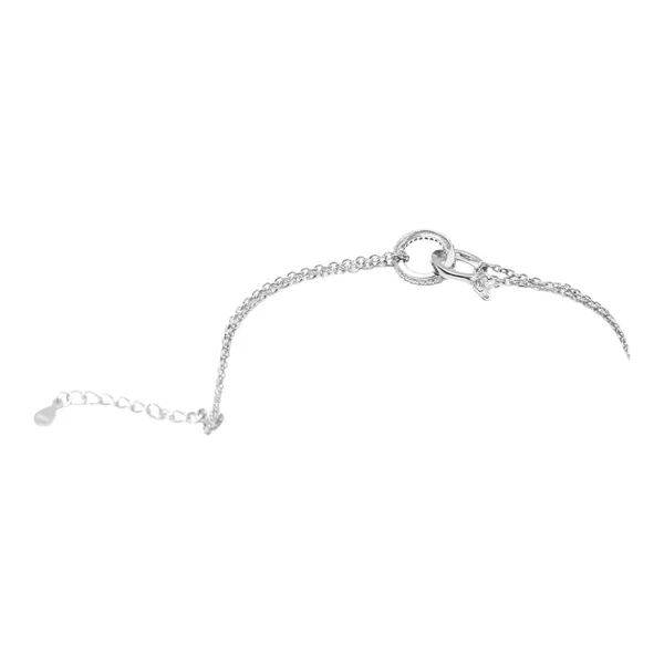 Silver_925_Sterling_Zircon_Double_Ring_Bracelet_For_Women