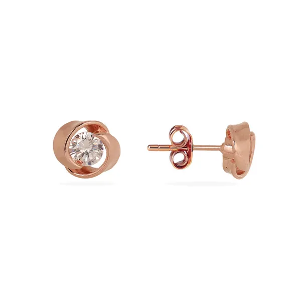 Rose_Gold_925_Silver_Cubic_Zirconia_Stud_Earrings_For_Women