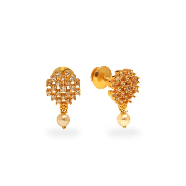 Gold_925_Silver_24K_Gold_Plated_Round_Cz_Stud_For_Women
