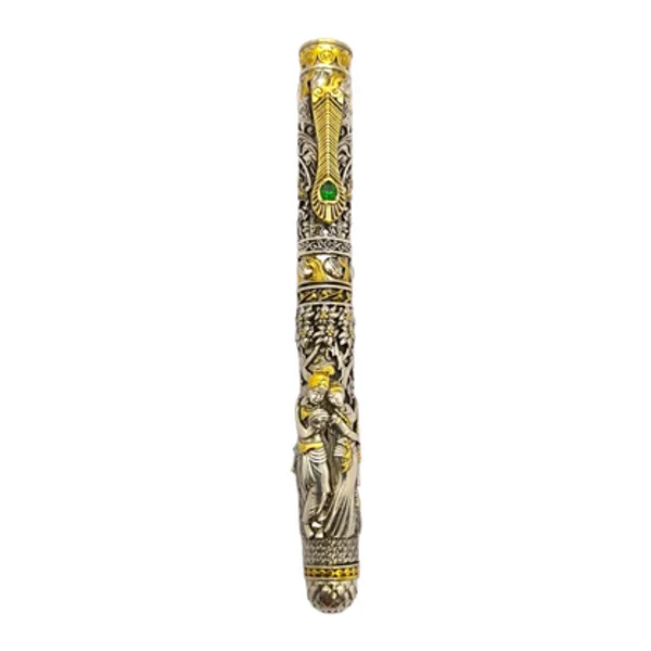 925_Silver_Two-Tone_Nakash_Radha_Krishna_Emerald_Hallmark_Decorative_Pen