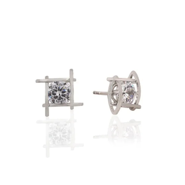 Silver_925_Sterling_Square_Zirconia_Stud_Earrings_For_Women