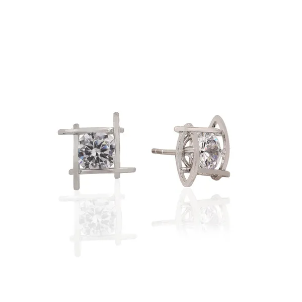 Silver_925_Sterling_Square_Zirconia_Stud_Earrings_For_Women