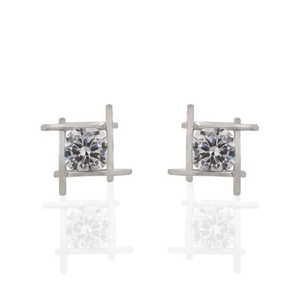 Silver_925_Sterling_Square_Zirconia_Stud_Earrings_For_Women