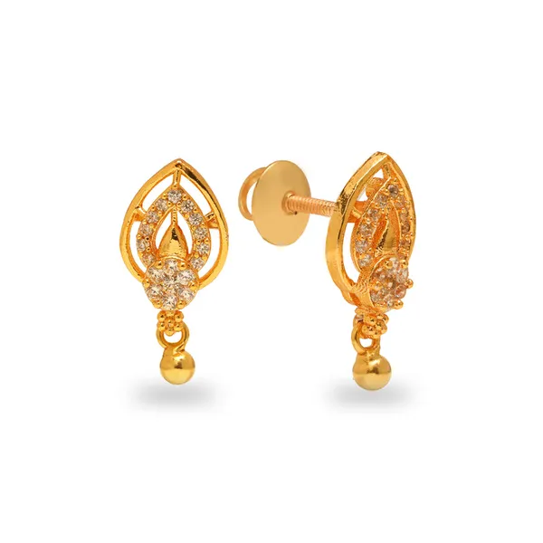 Gold_925_Silver_24K_Gold_Plated_Oval_Design_Earrings_For_Women