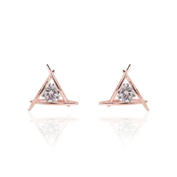 Silver_925_Sterling_Zircon_Triangle_Stud_For_Women