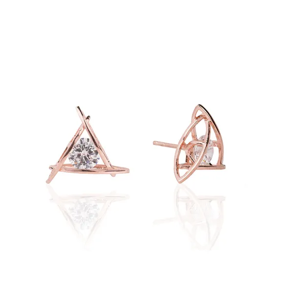 Silver_925_Sterling_Zircon_Triangle_Stud_For_Women