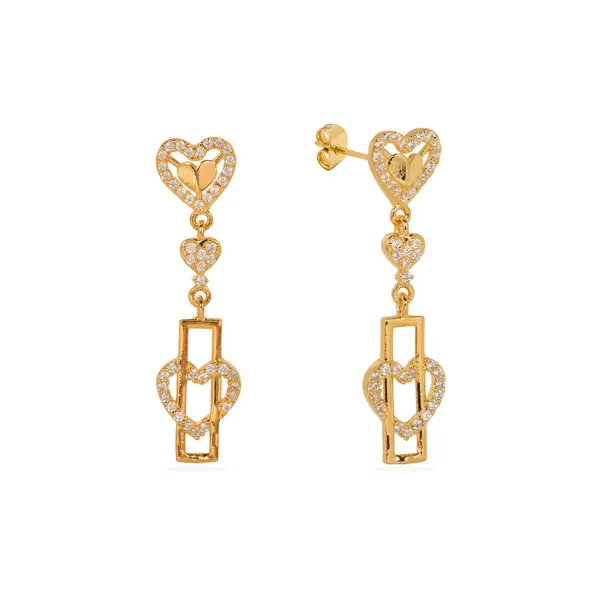 Gold_925_Silver_Heart_Geometric_Cz_Drop_Earrings_For_Women