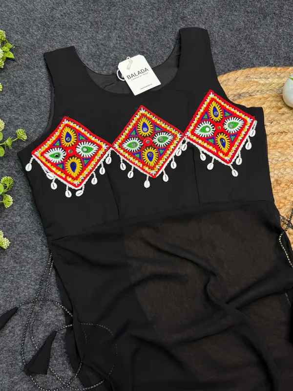 Black_Embroidered_Georgette_Kurti