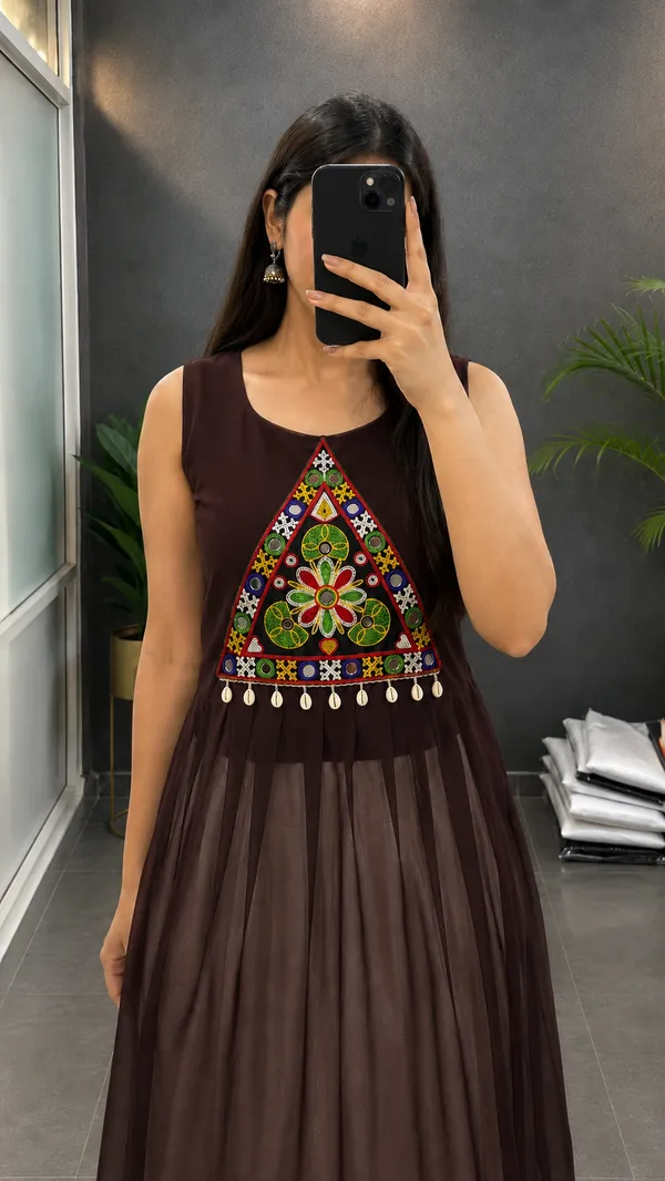 Georgette_Navratri_Kurti