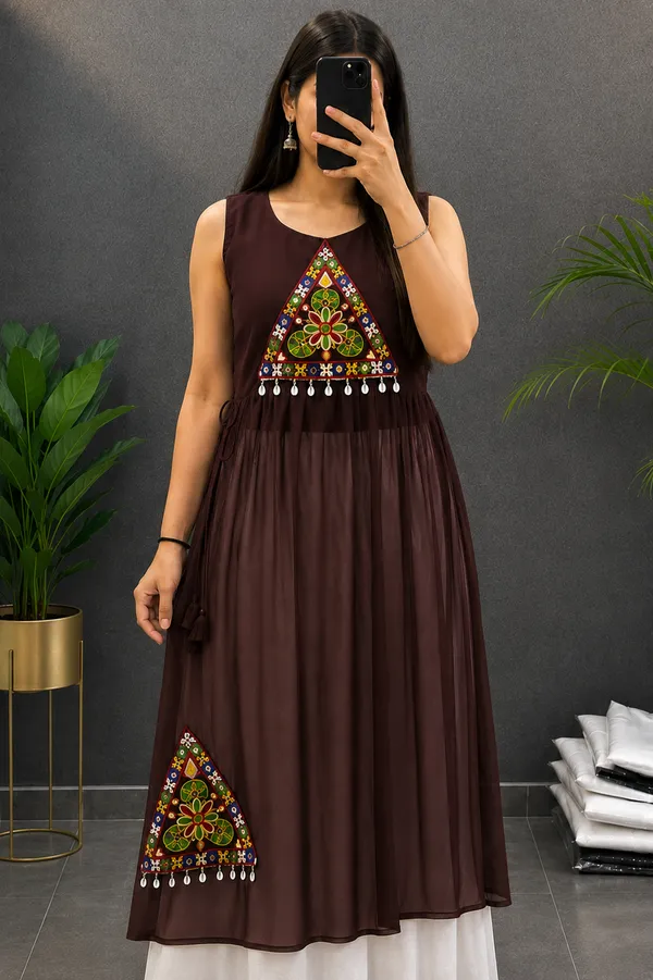Georgette_Navratri_Kurti
