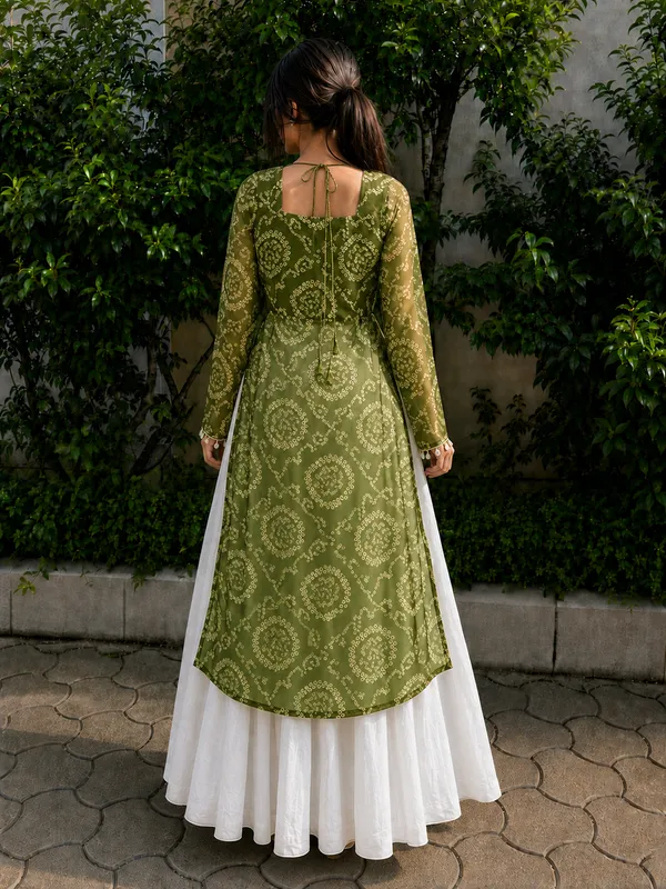 Olive_Green_Elegant_Luxe_Navratri_Kurti