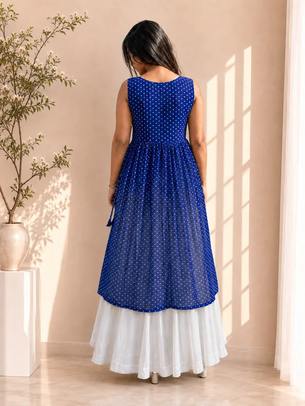 Premium_Georgette_Blue_Kurti