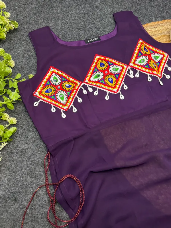 Purple_Embroidered_Georgette_Kurti