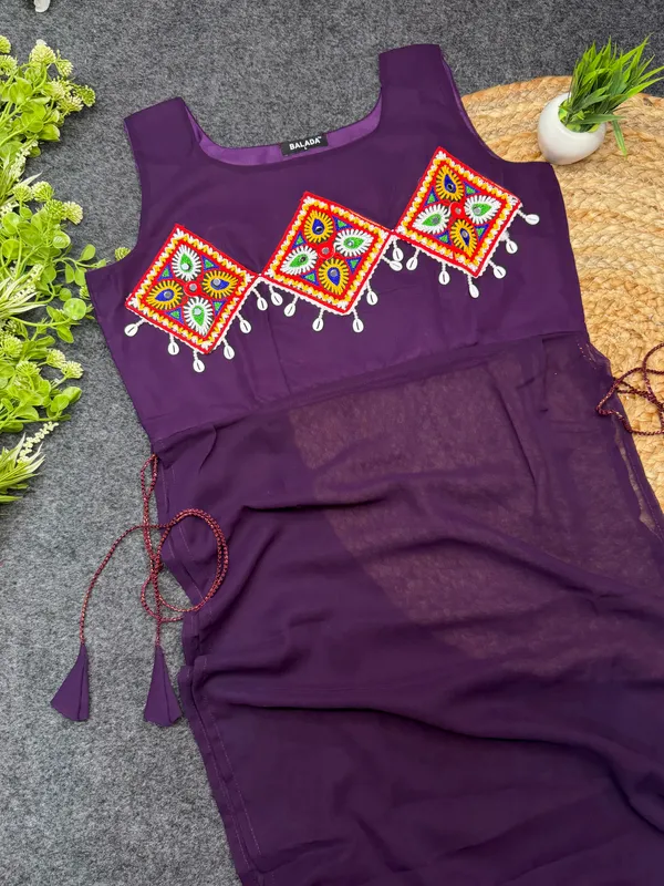 Purple_Embroidered_Georgette_Kurti