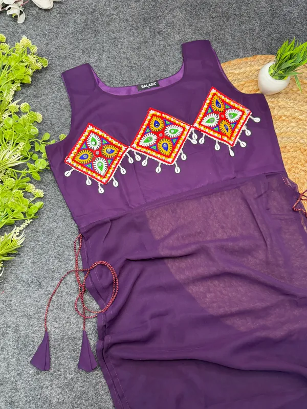 Purple_Embroidered_Georgette_Kurti